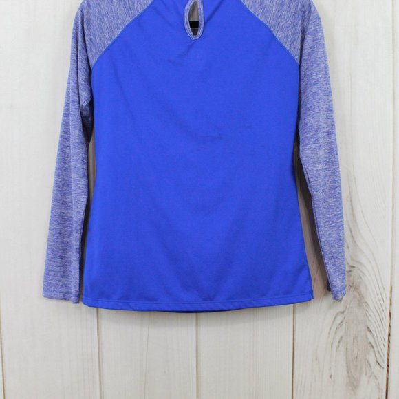 New Balance NBDry Blue Long Sleeve Crewneck Lightweight Activewear Shirt Size S - Picture 6 of 10